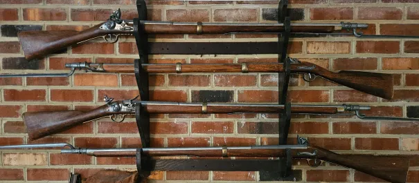 Revolutionary War Artifacts and Rifles